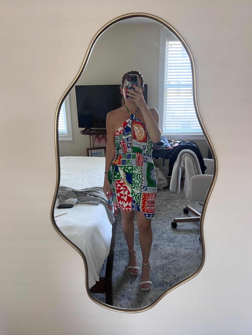 Farm Rio Colorful Print Mini Dress - Picture 2 of 8